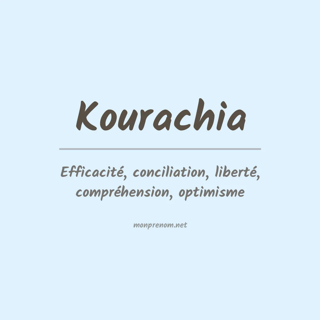 Signification du prénom Kourachia