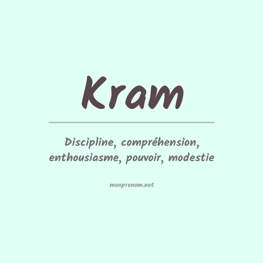 Prénom Kram