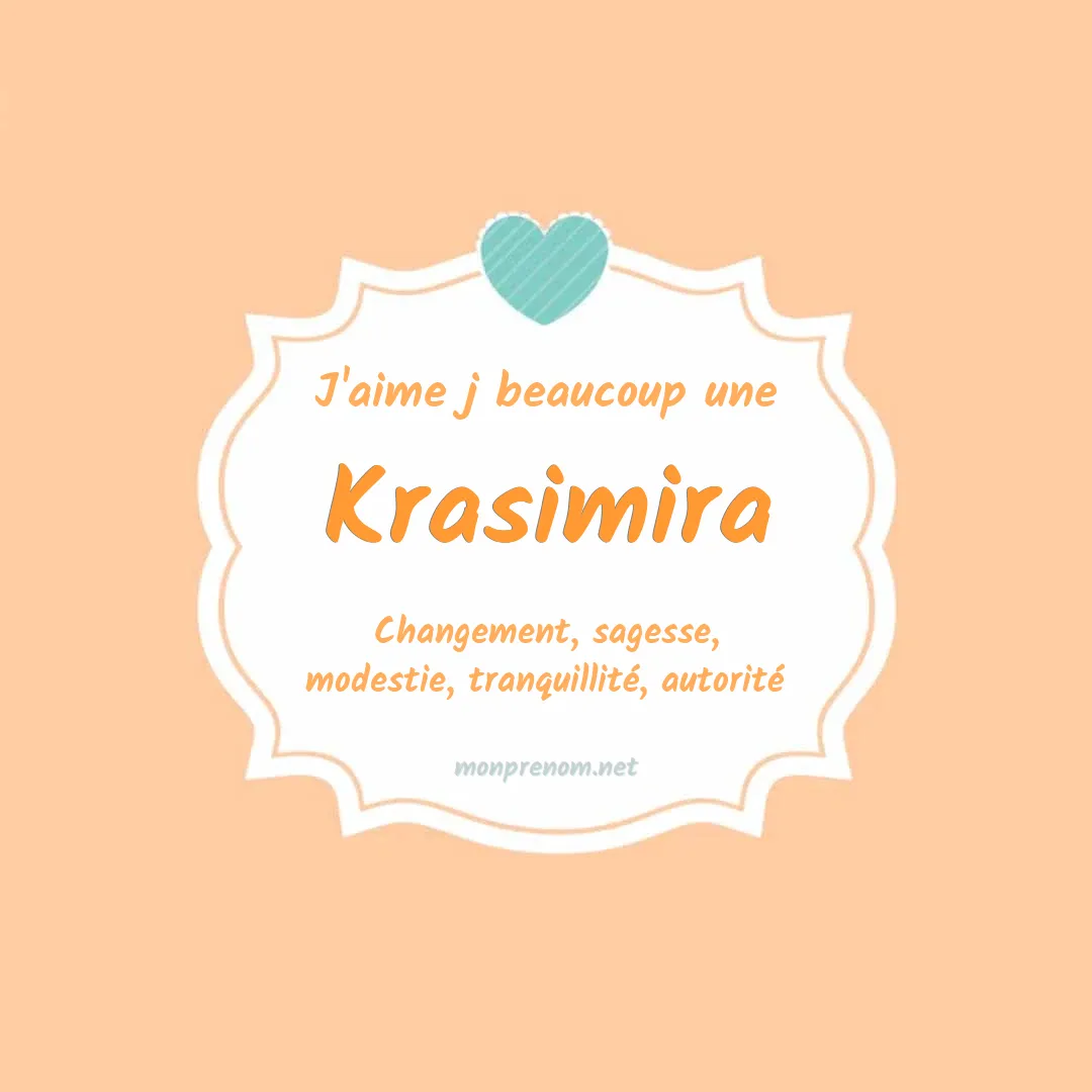 J'aime beaucoup Krasimira