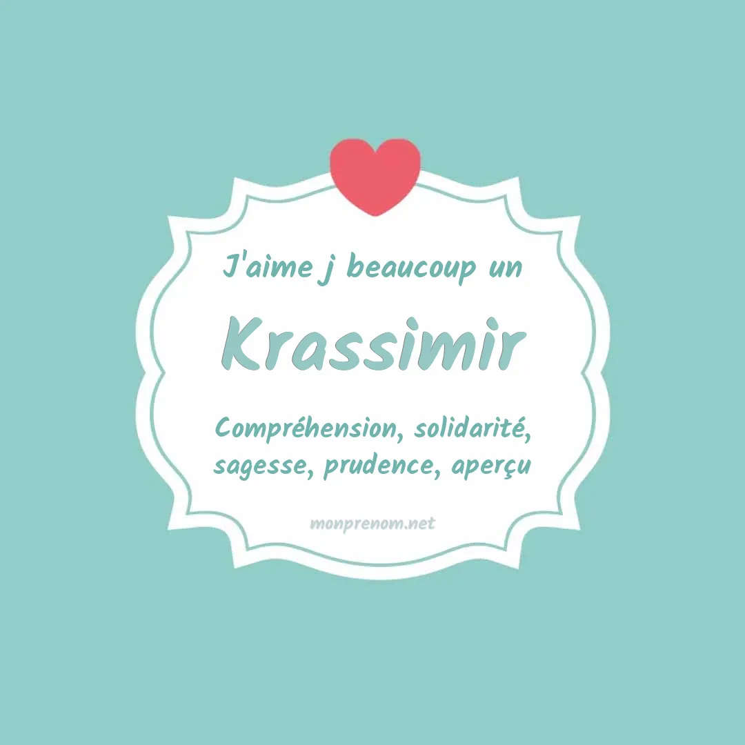 J'aime beaucoup Krassimir