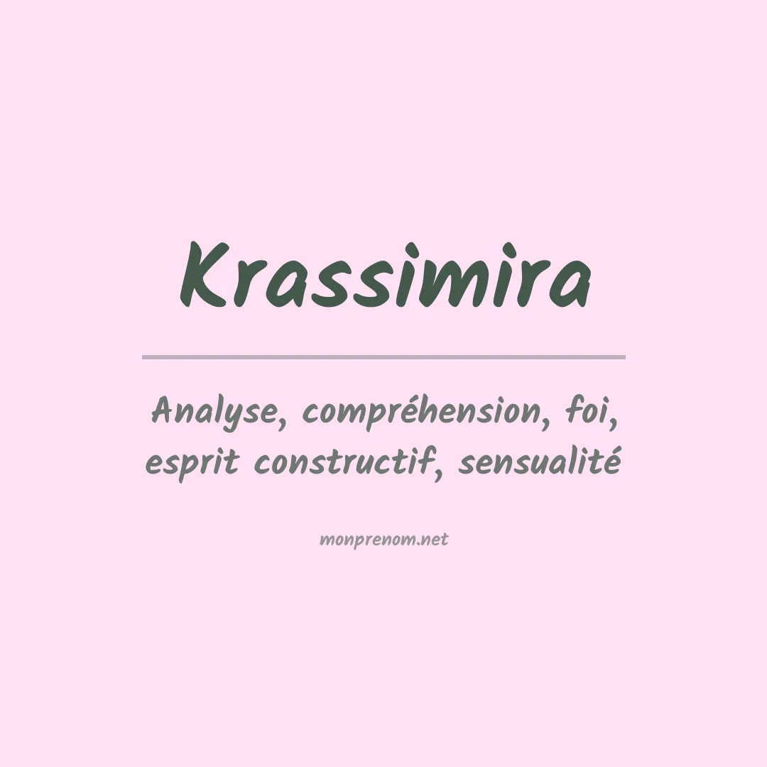 Prénom Krassimira