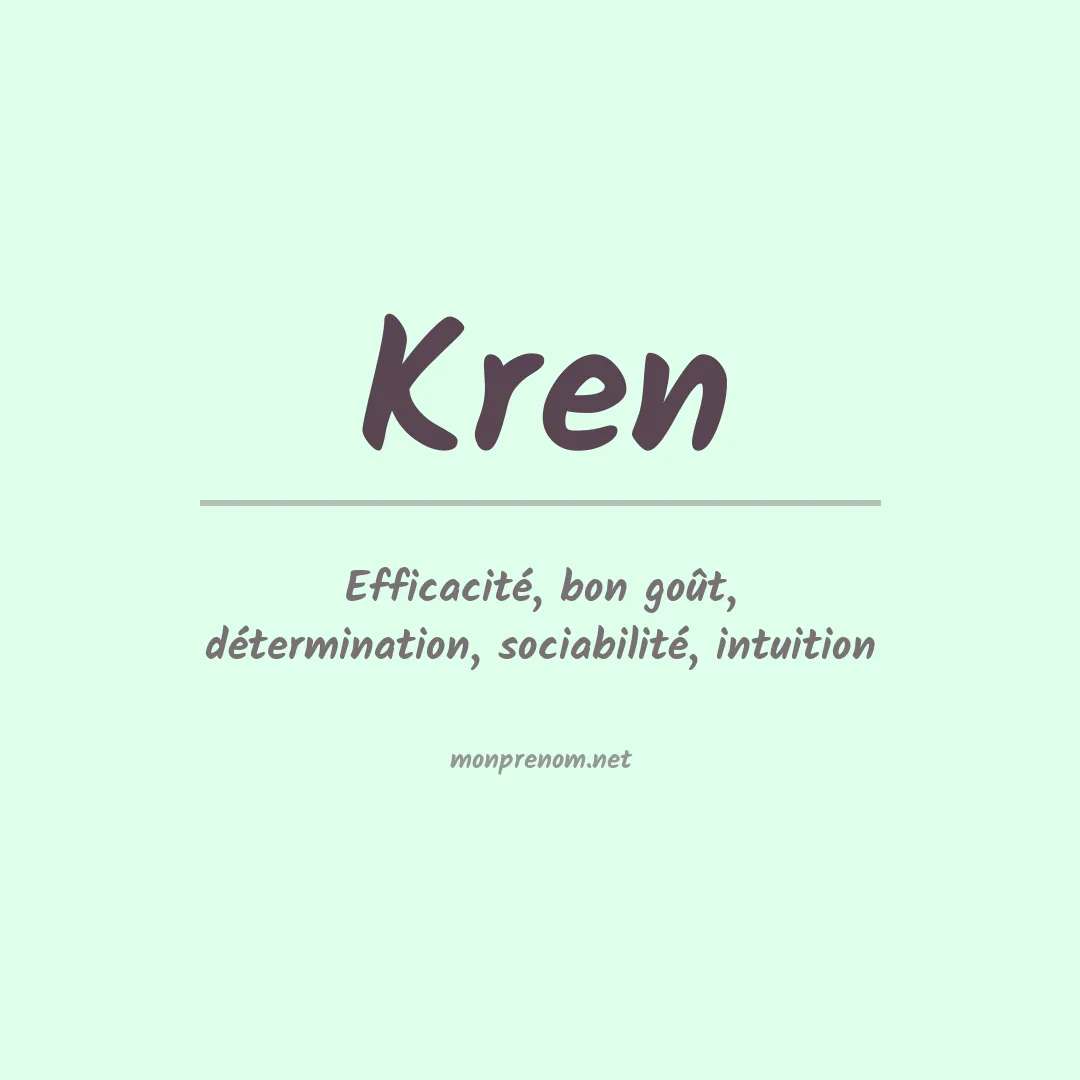 Prénom Kren