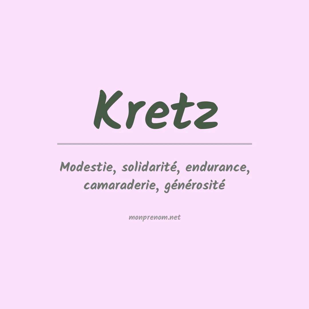Prénom Kretz