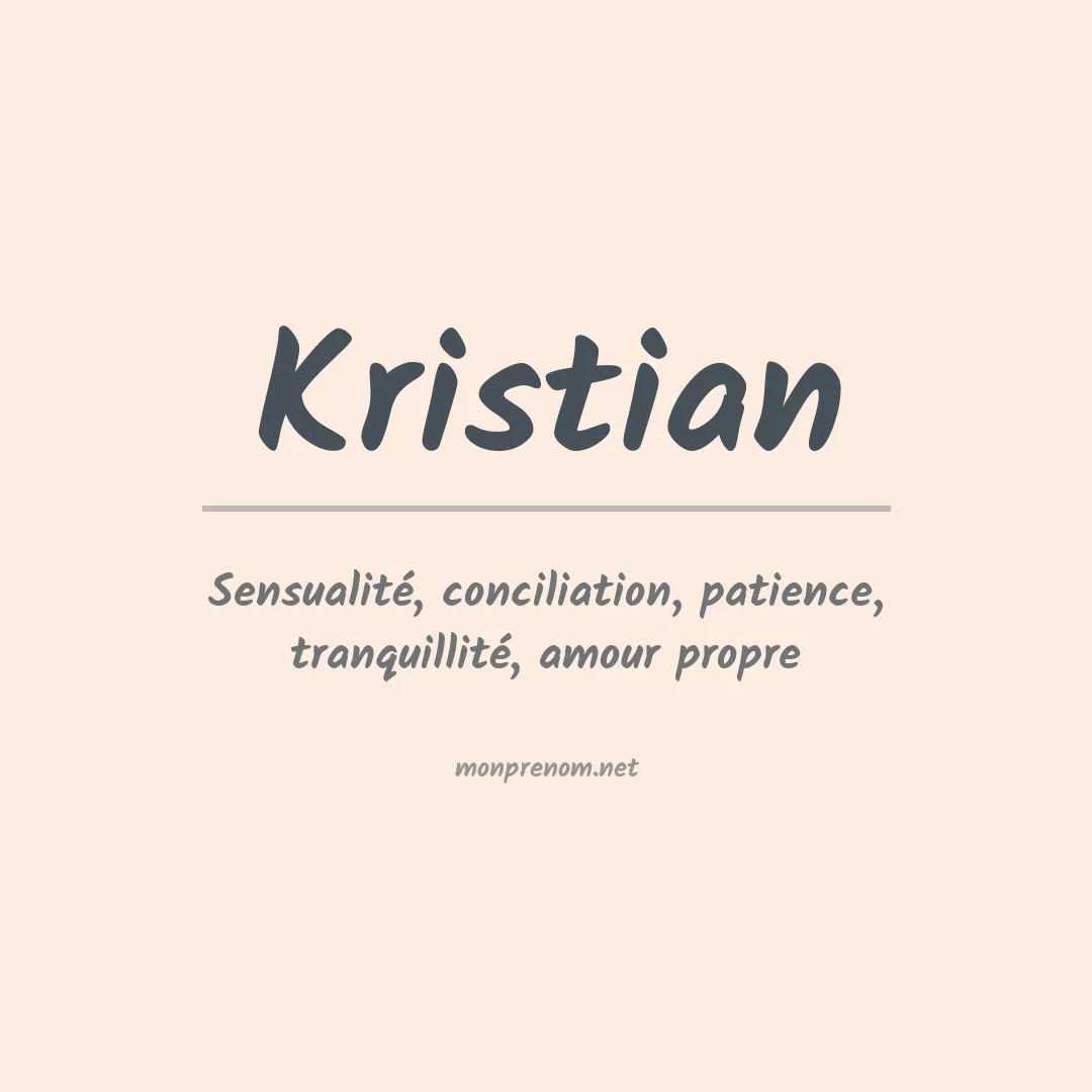 Prénom Kristian