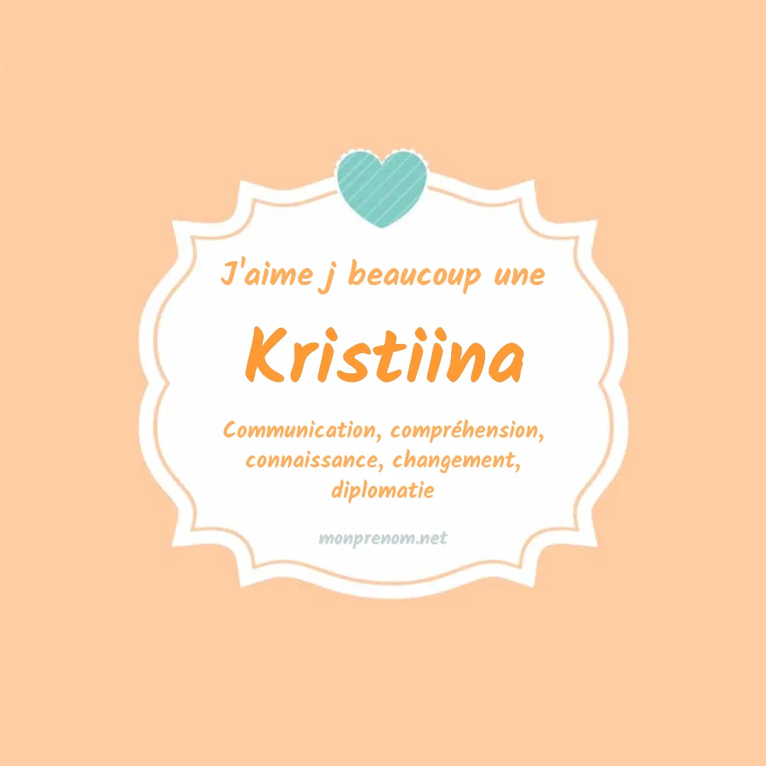 J'aime beaucoup Kristiina
