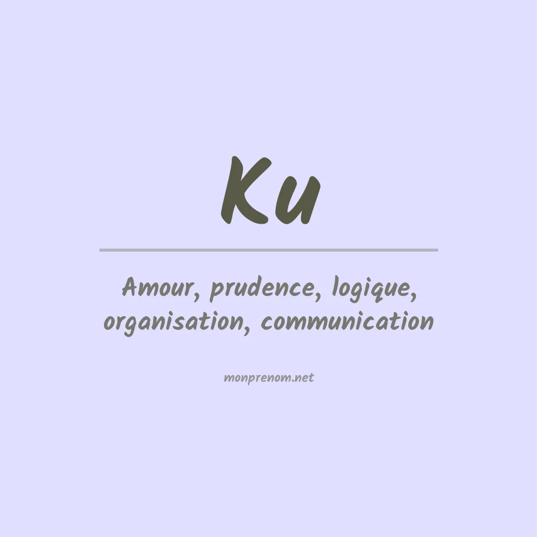 Prénom Ku