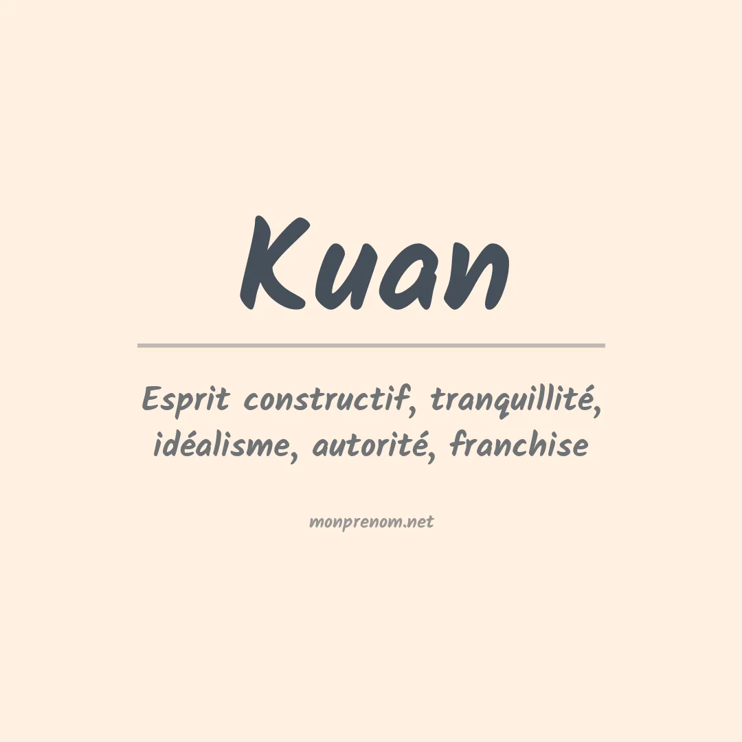 Prénom Kuan