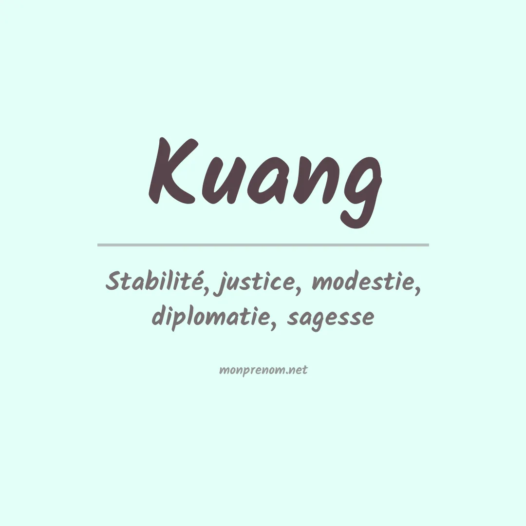 Prénom Kuang