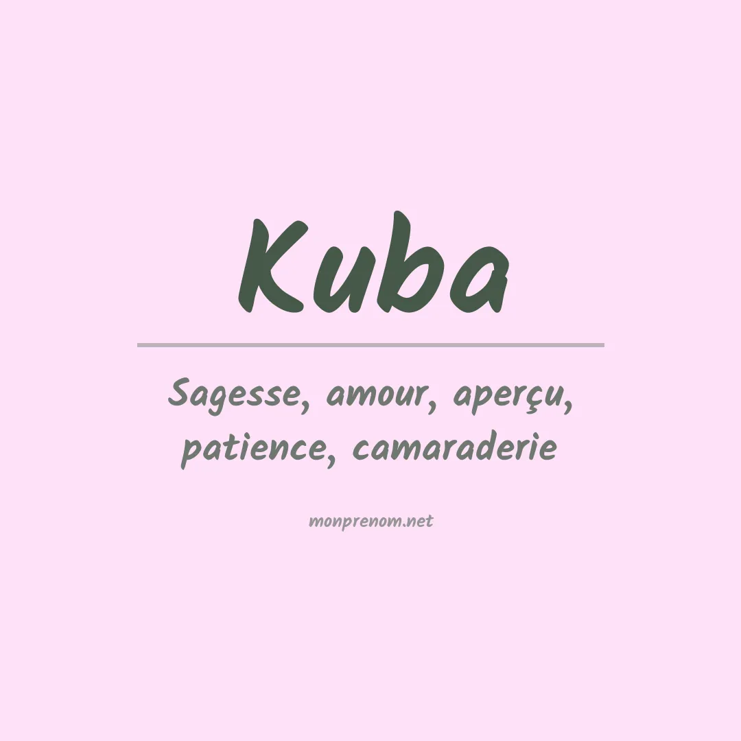 Prénom Kuba