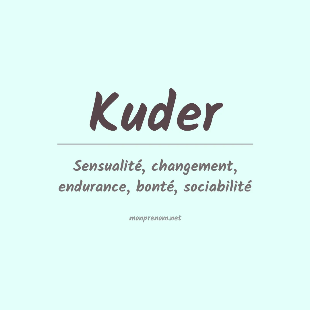 Prénom Kuder