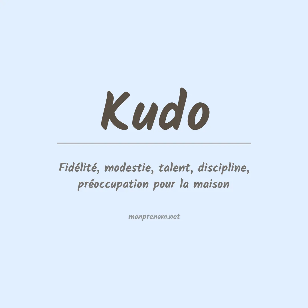 Prénom Kudo