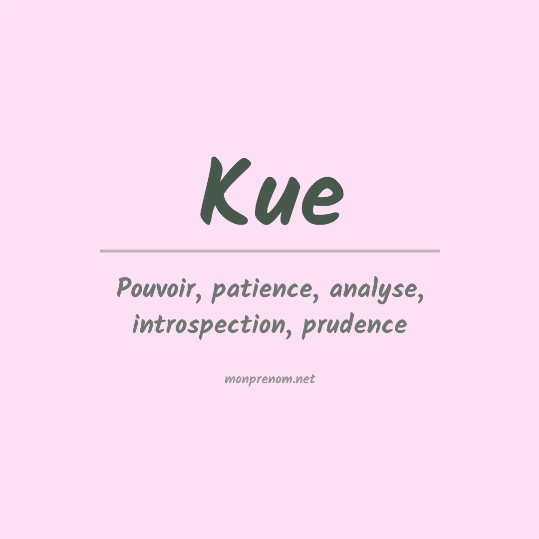 Prénom Kue