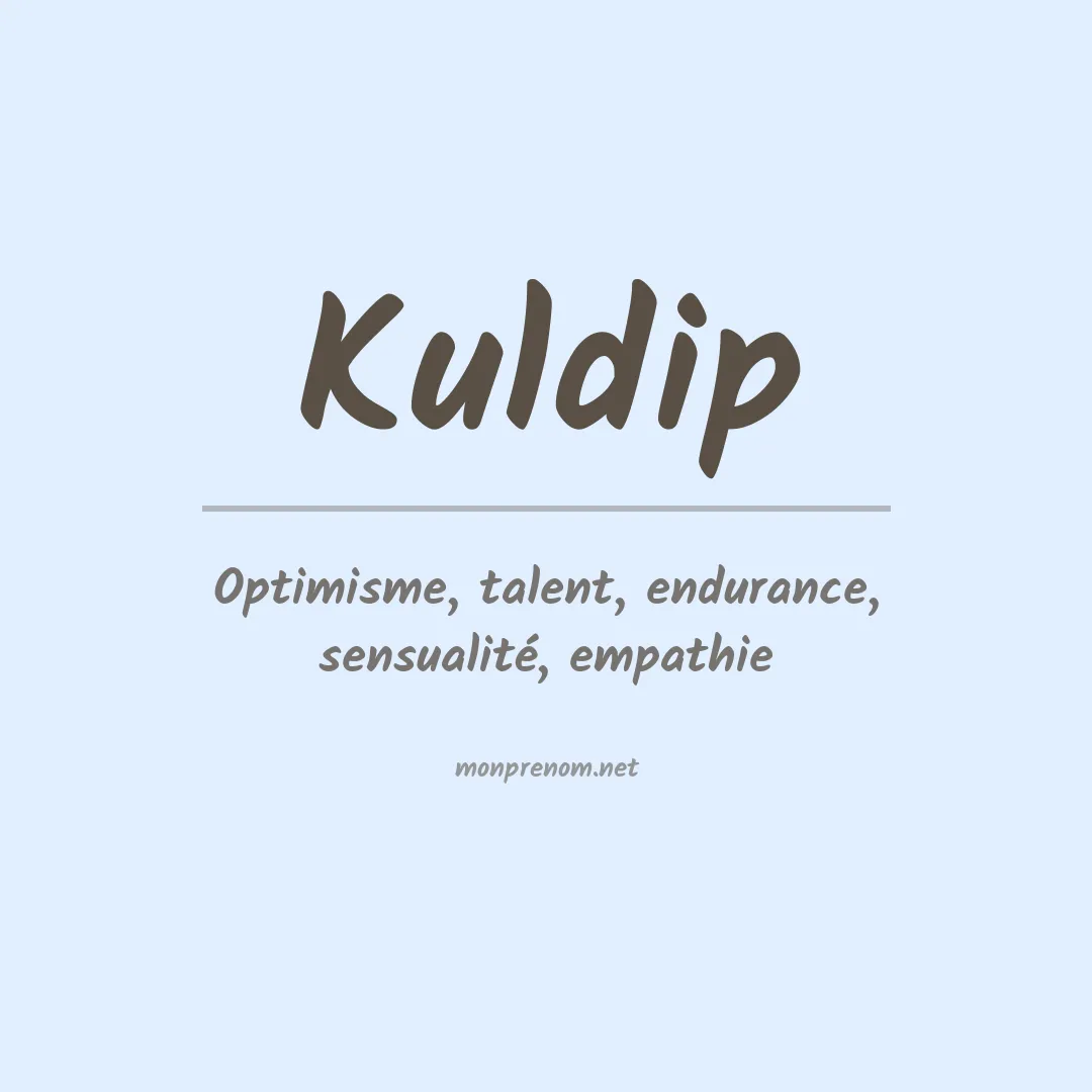 Signification du prénom Kuldip
