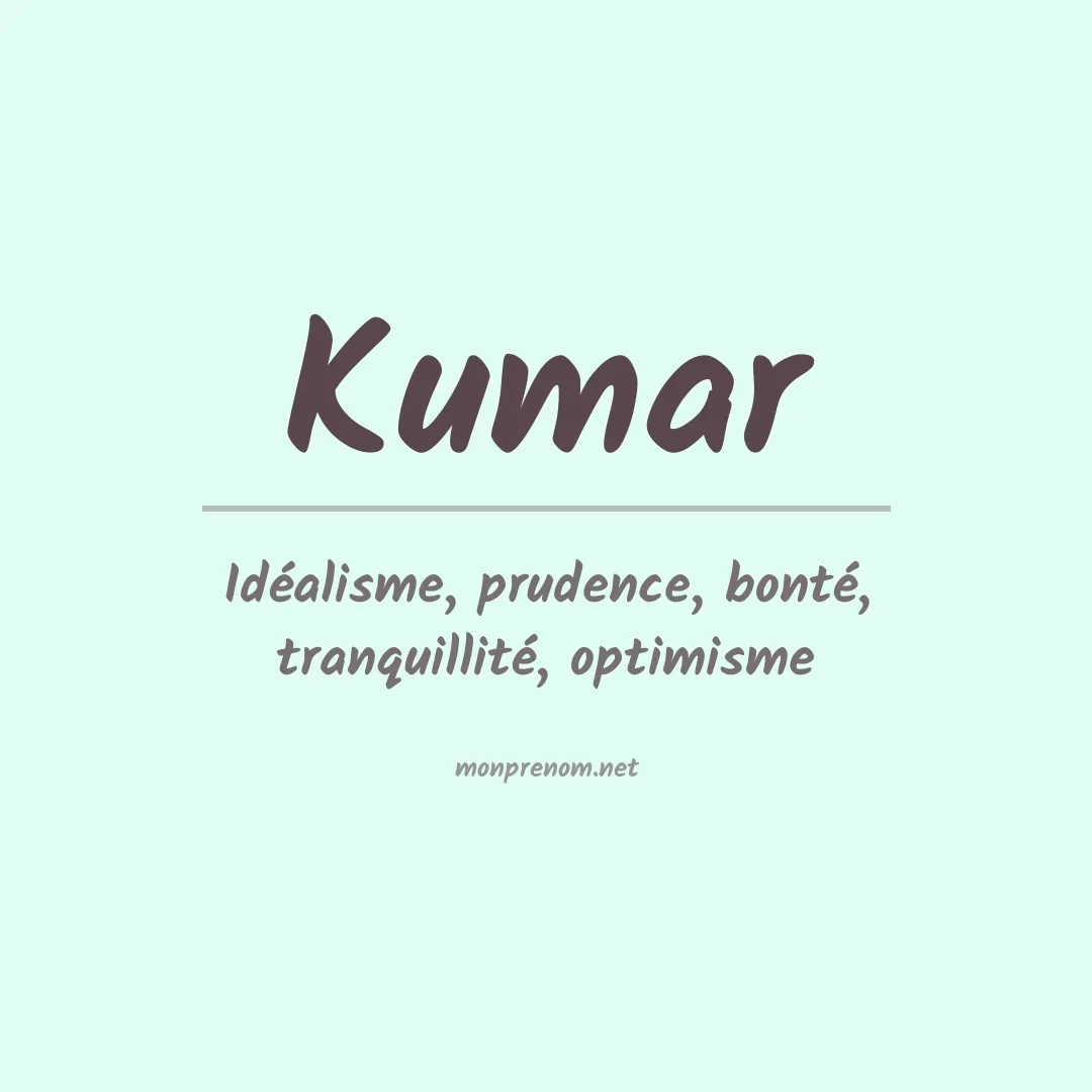 Prénom Kumar