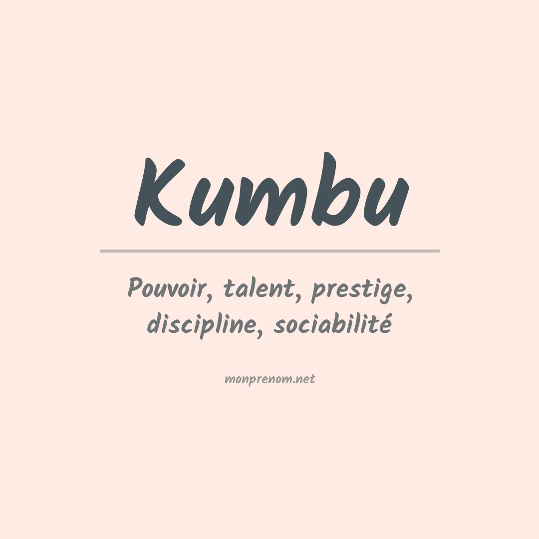Prénom Kumbu