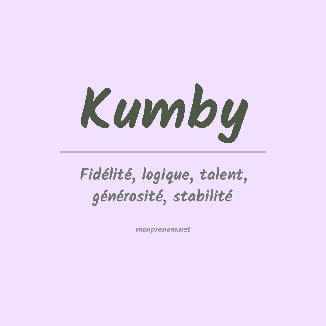 Signification du prénom Kumby
