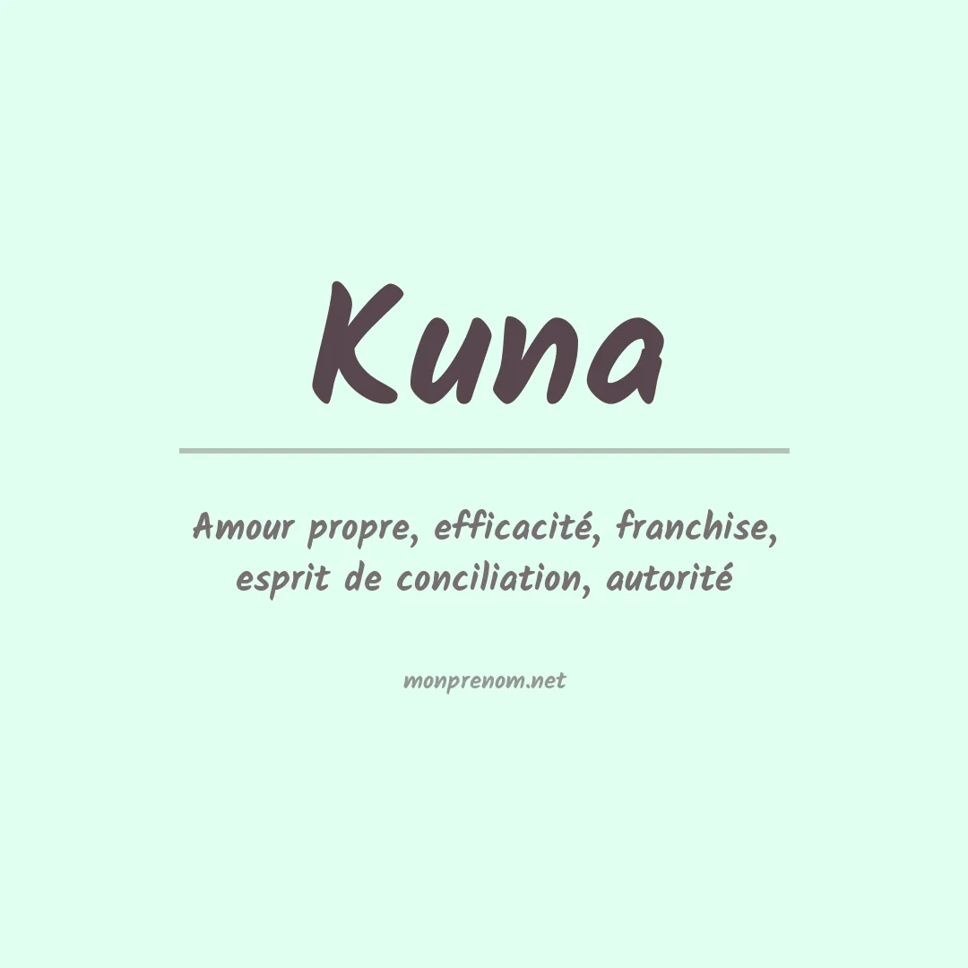 Prénom Kuna