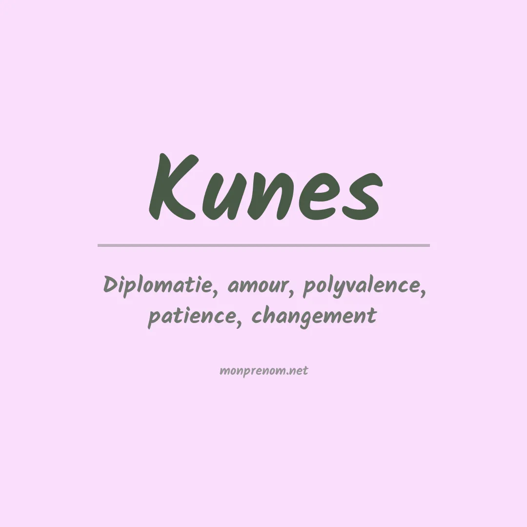 Prénom Kunes