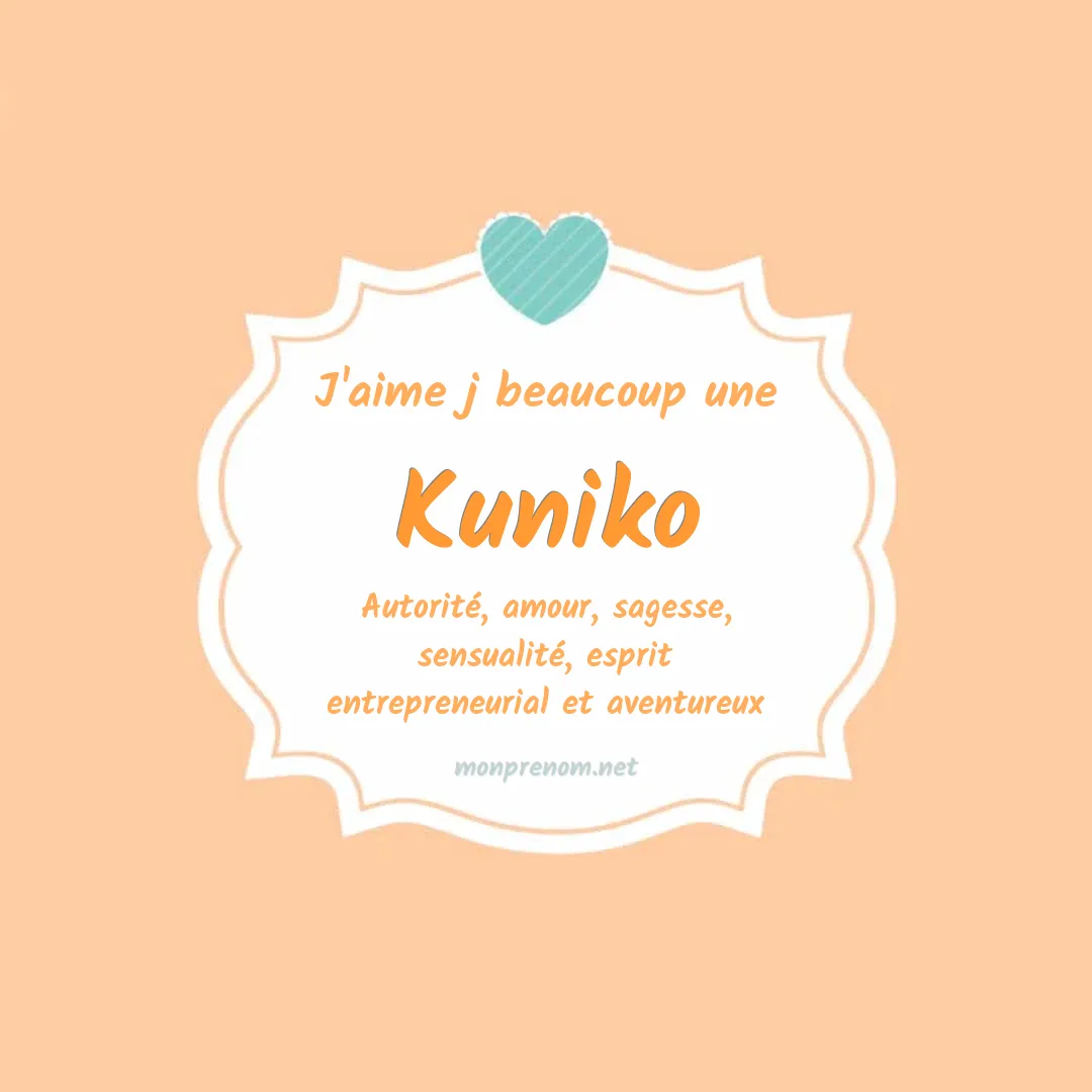 J'aime beaucoup Kuniko