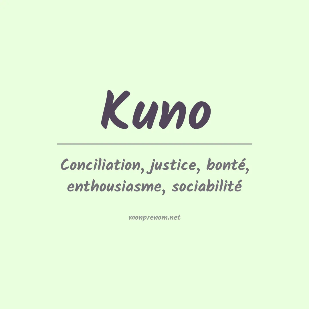 Prénom Kuno