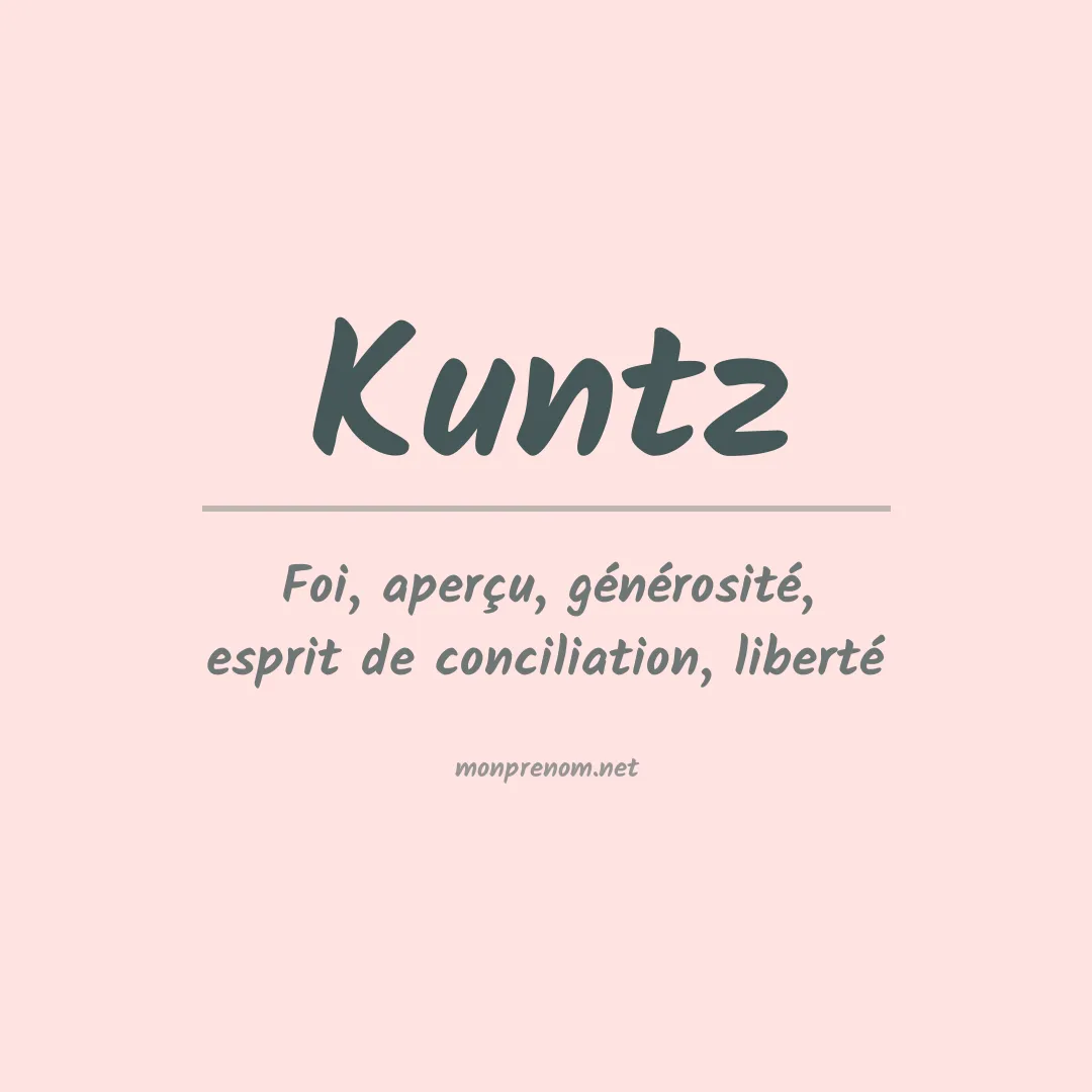Prénom Kuntz