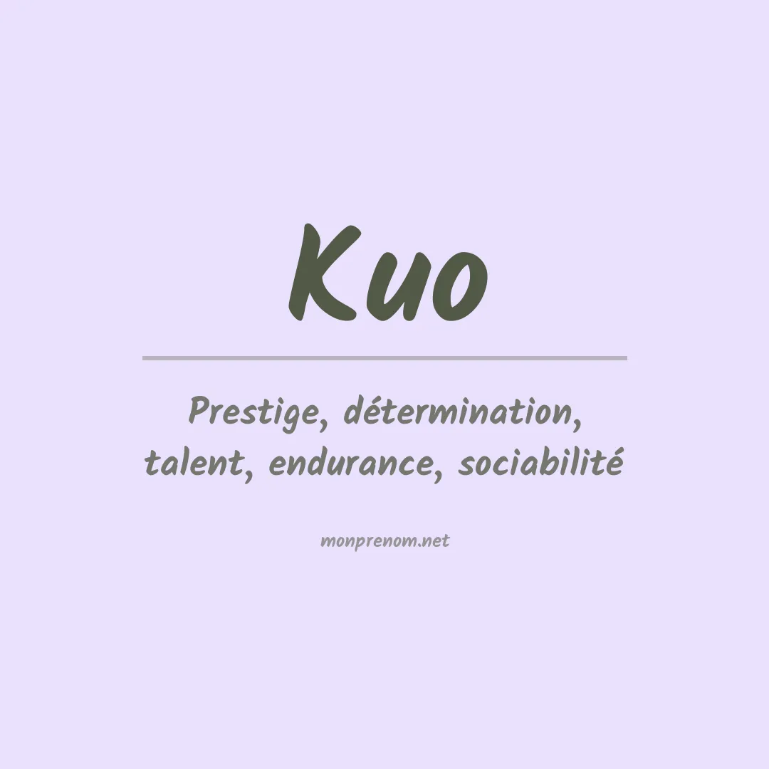Prénom Kuo