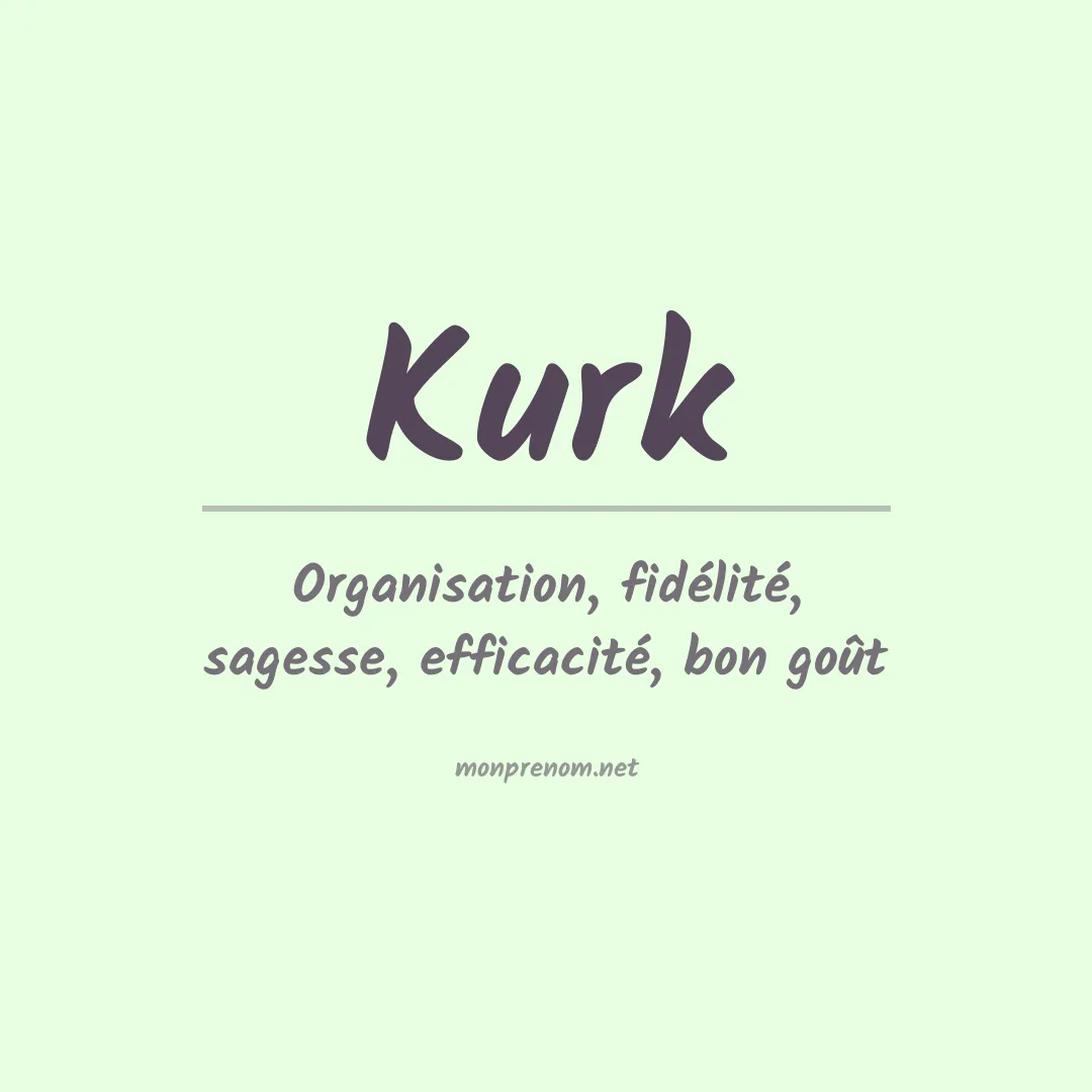 Prénom Kurk