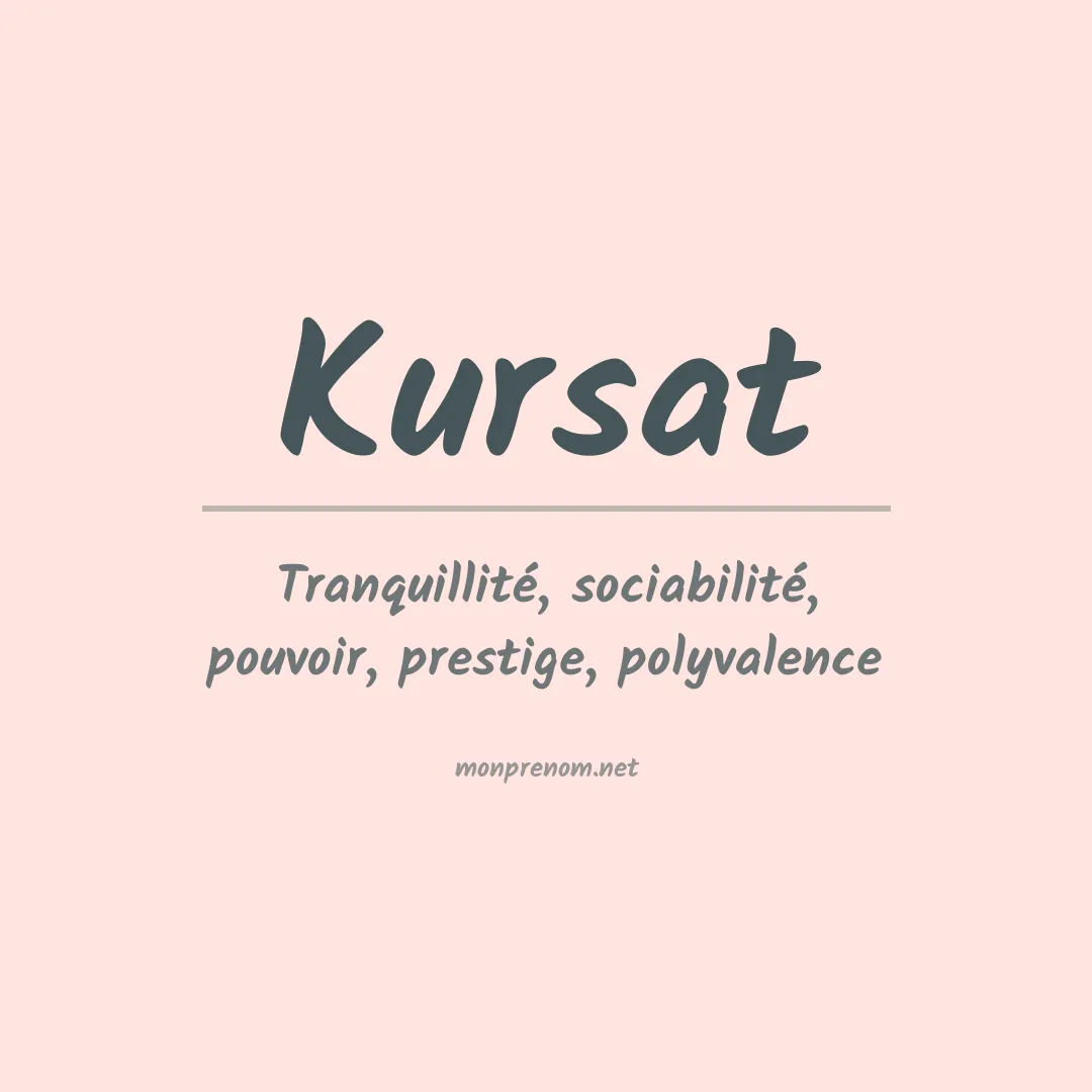 Prénom Kursat