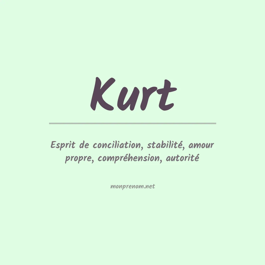 Prénom Kurt
