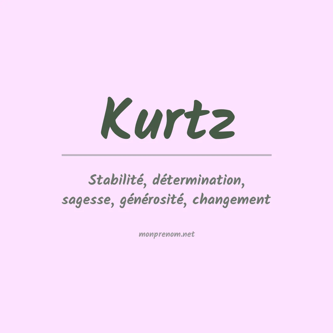 Prénom Kurtz
