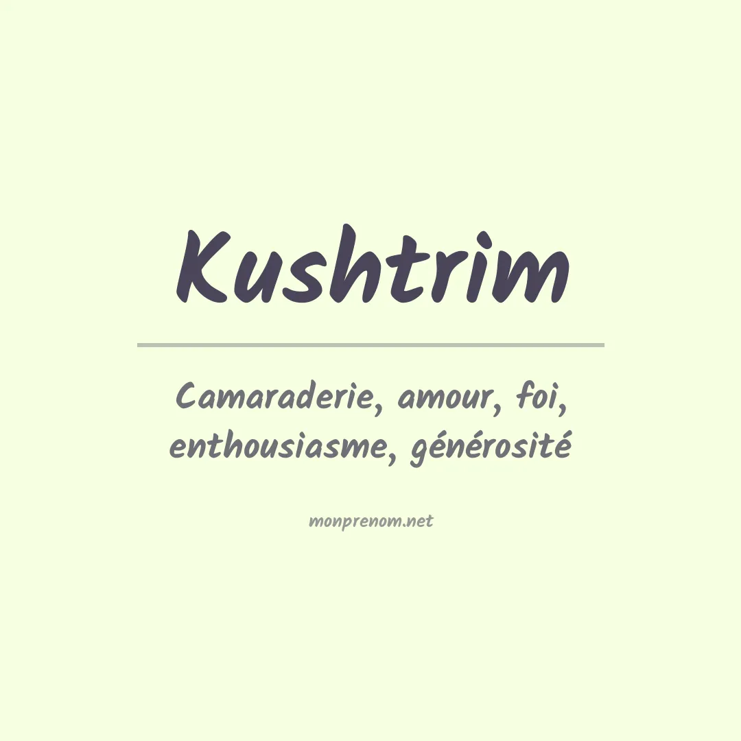 Prénom Kushtrim