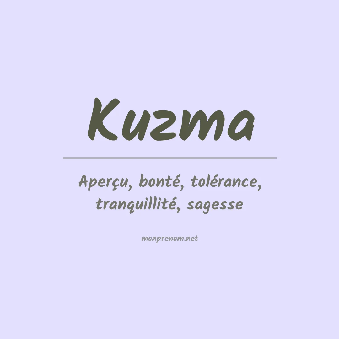 Prénom Kuzma
