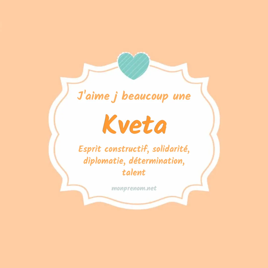 J'aime beaucoup Kveta