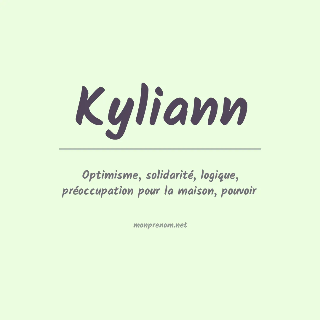 Signification du prénom Kyliann