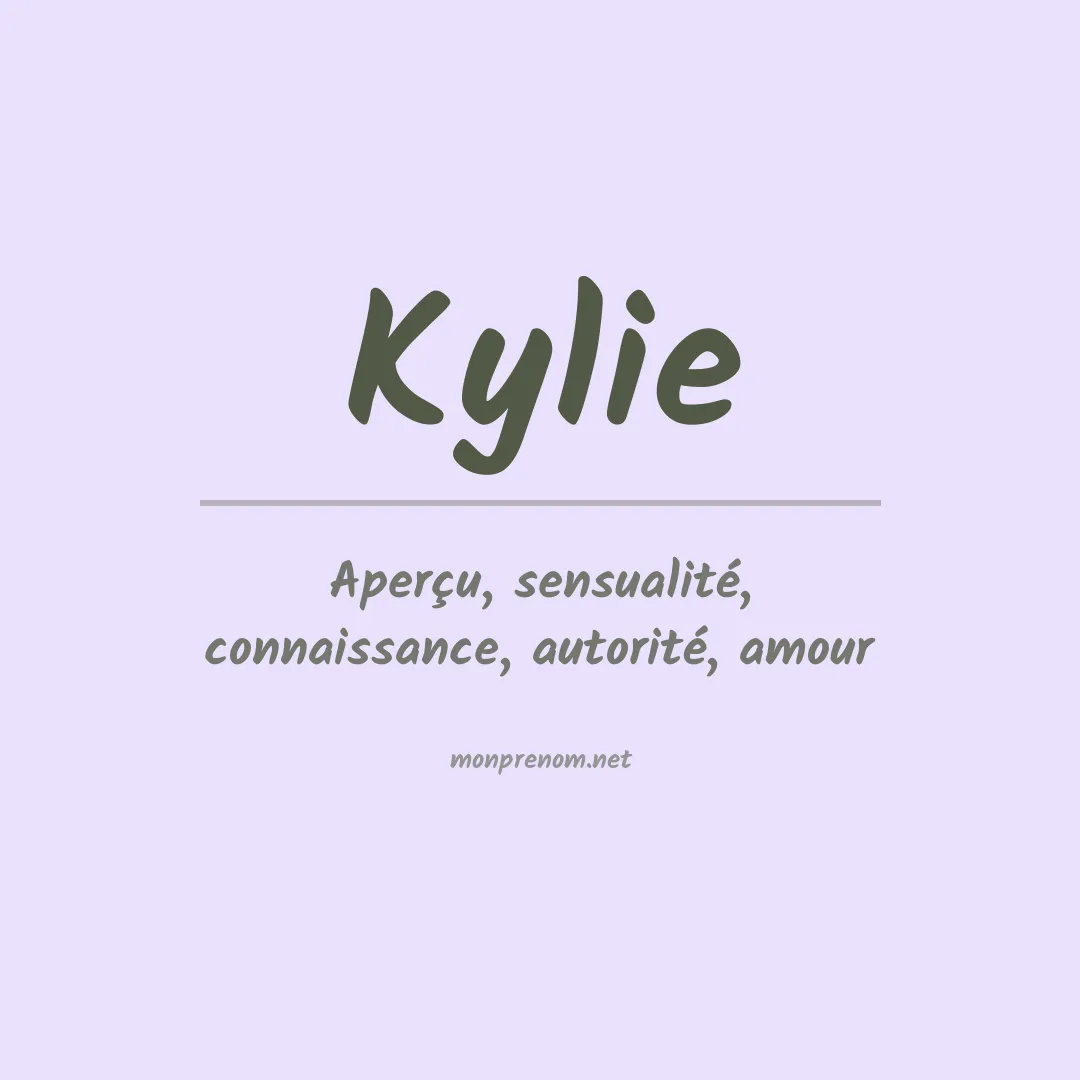 Signification du prénom Kylie