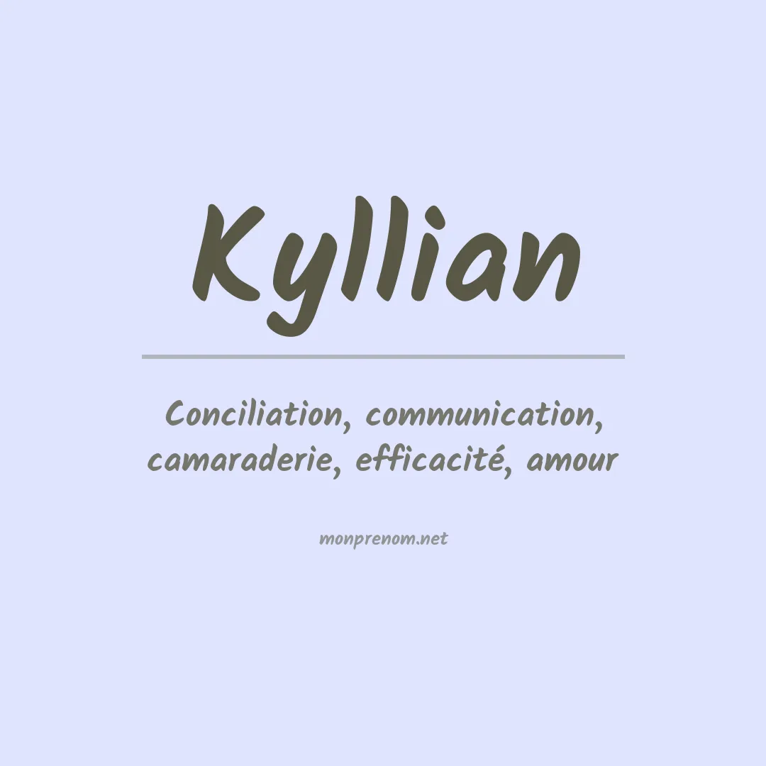 Prénom Kyllian