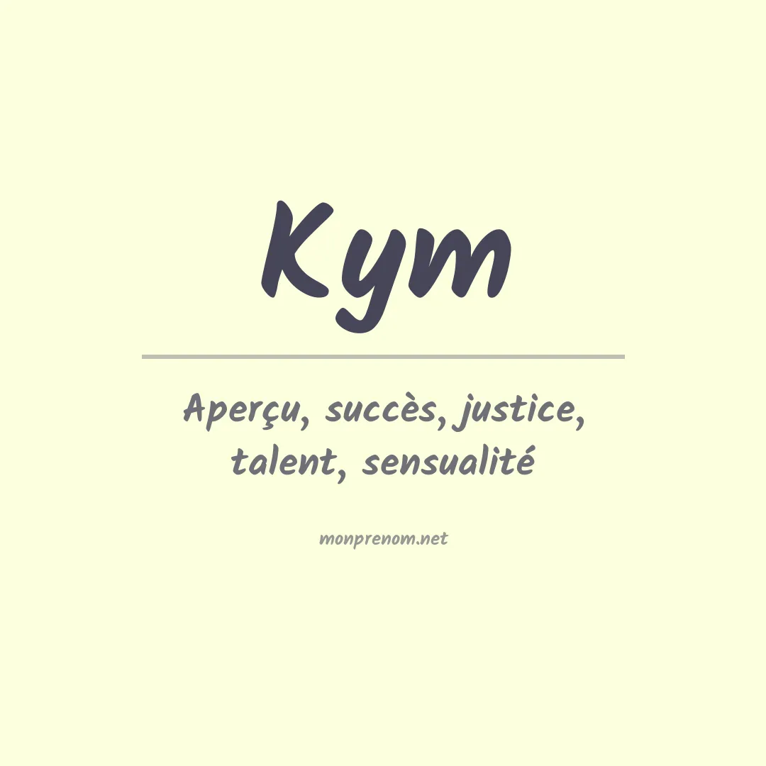 Prénom Kym