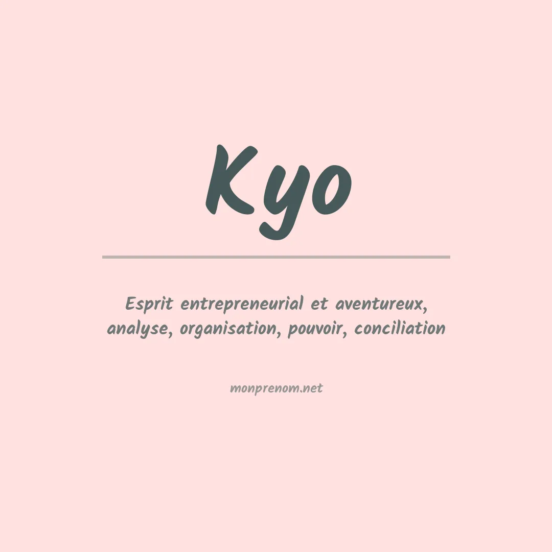 Prénom Kyo