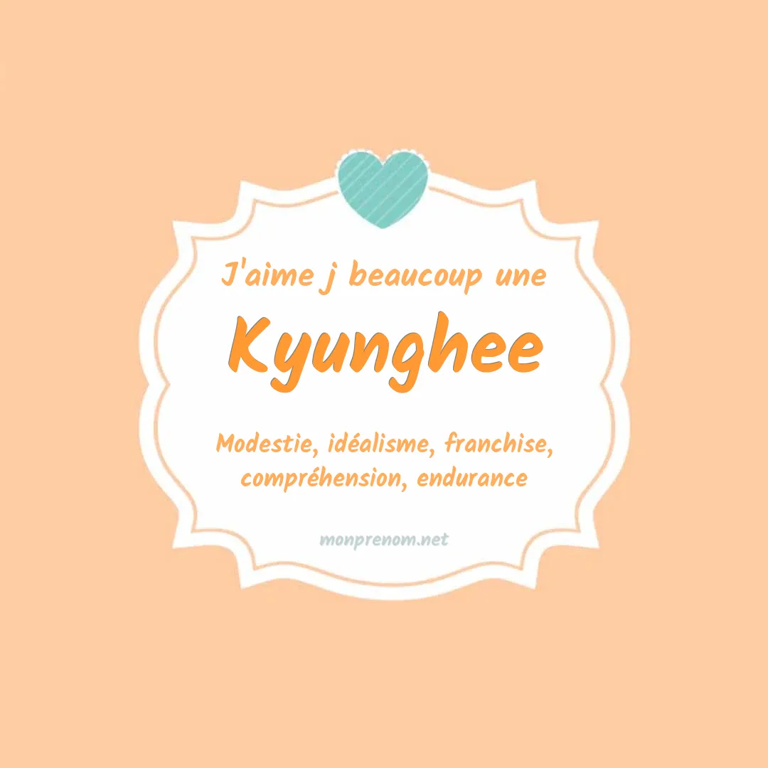 J'aime beaucoup Kyunghee
