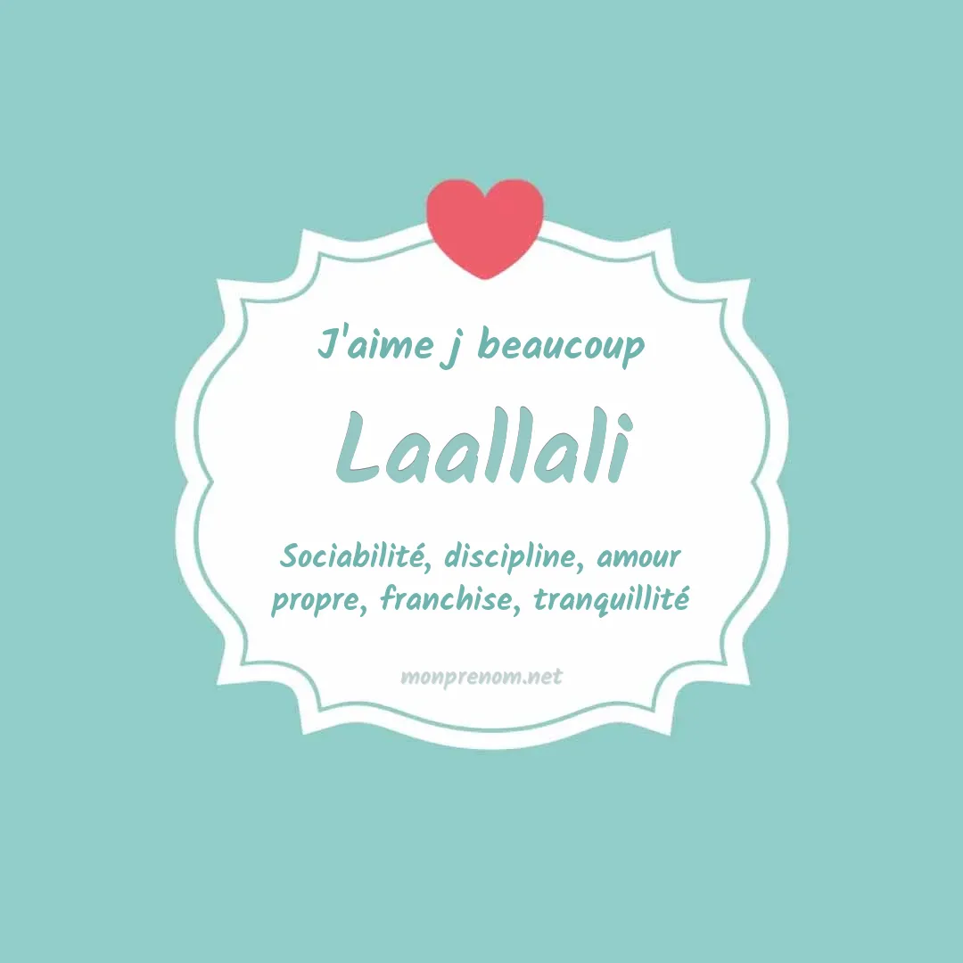 J'aime beaucoup Laallali