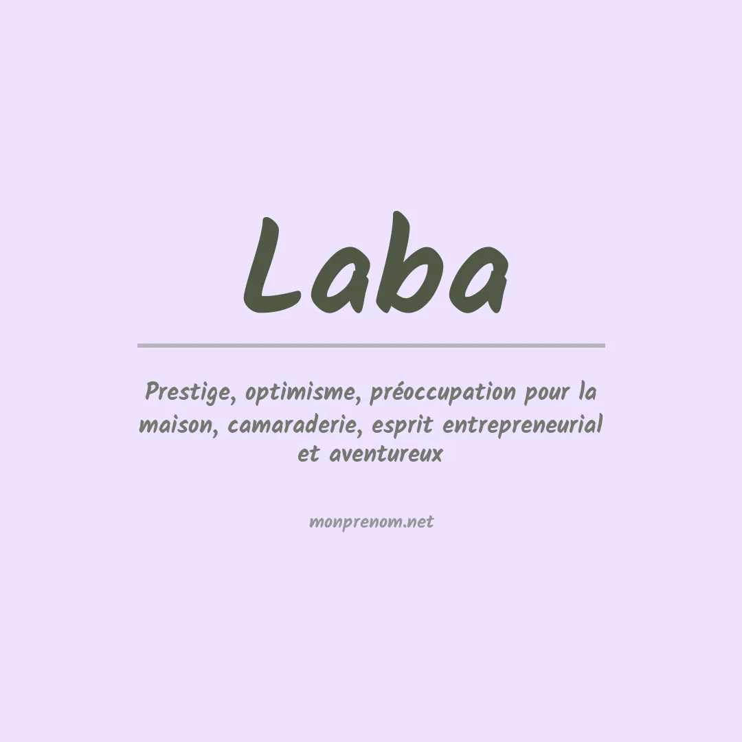 Prénom Laba