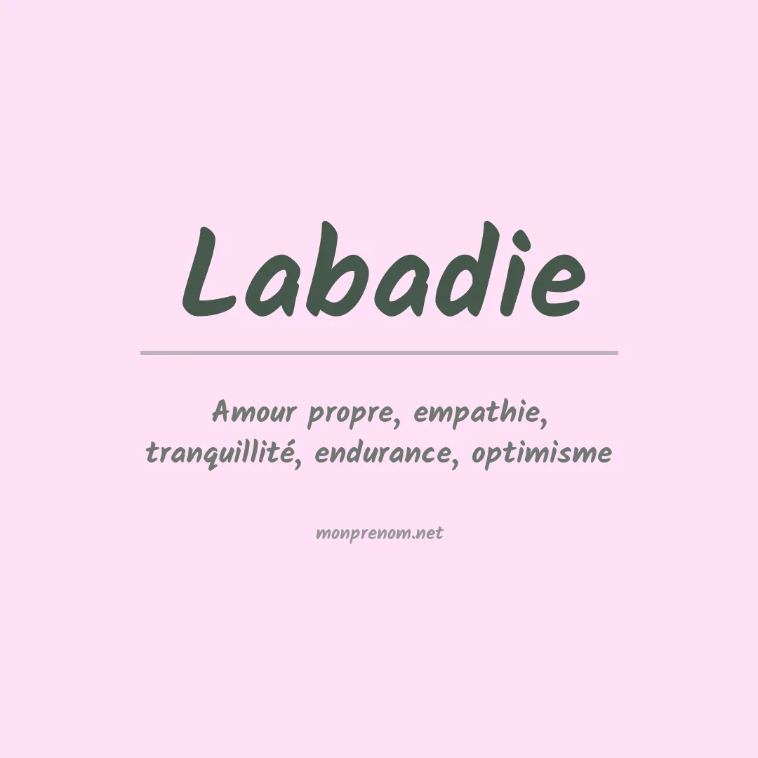Prénom Labadie