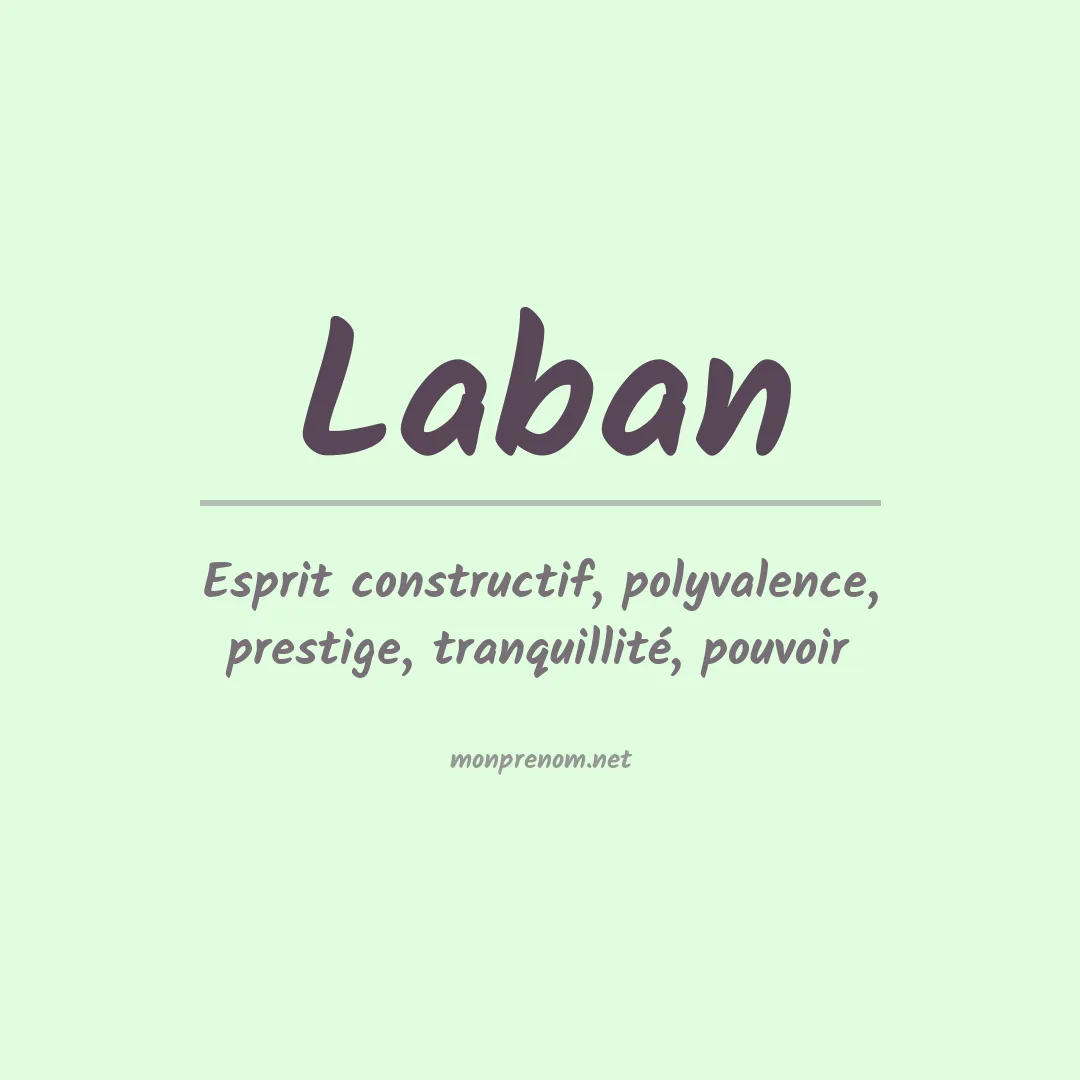 Prénom Laban