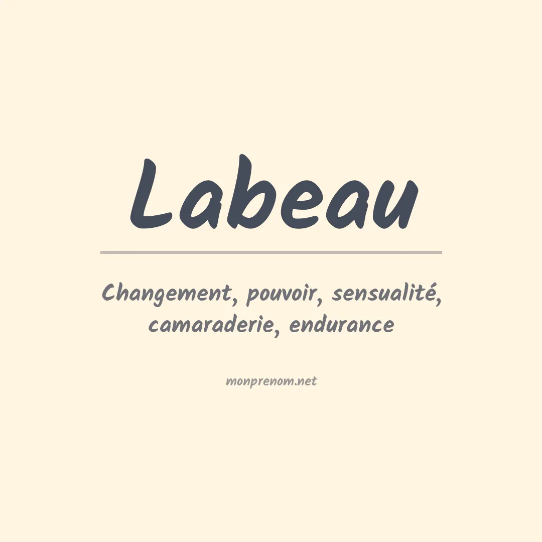 Prénom Labeau