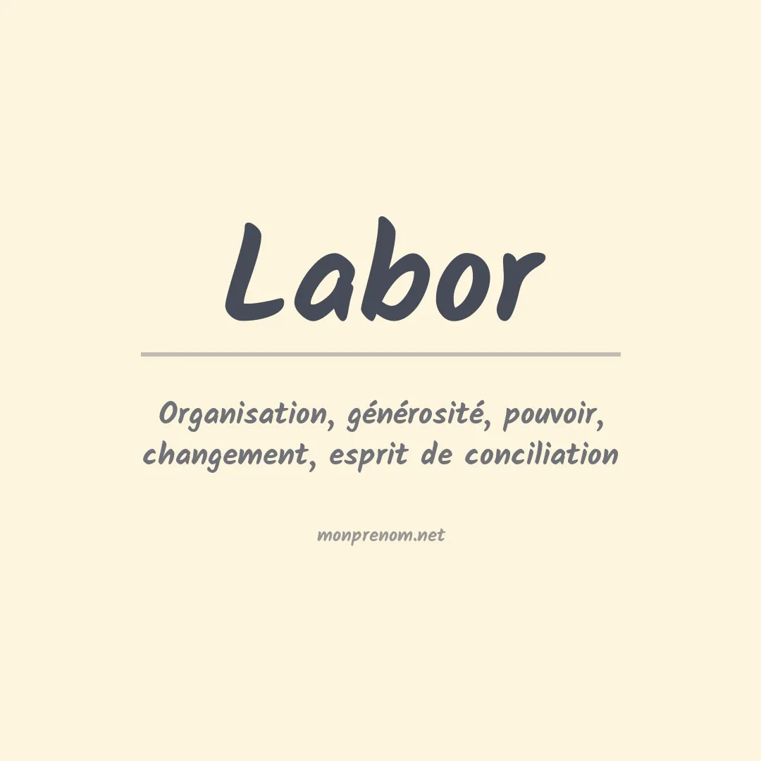 Prénom Labor