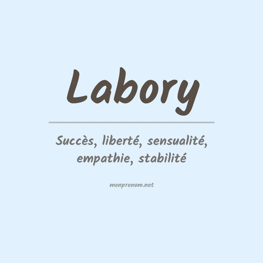 Signification du prénom Labory