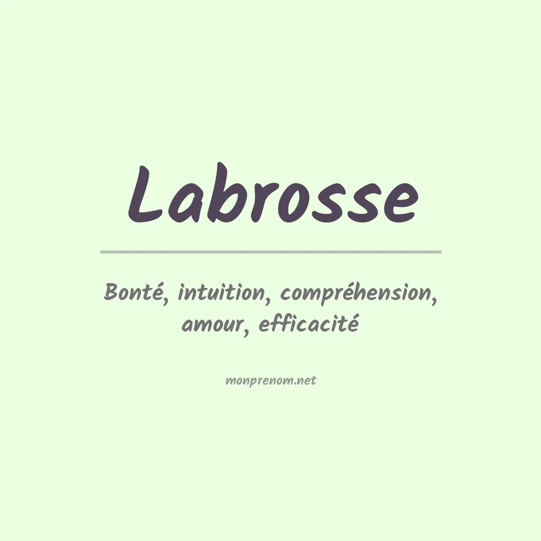 Prénom Labrosse