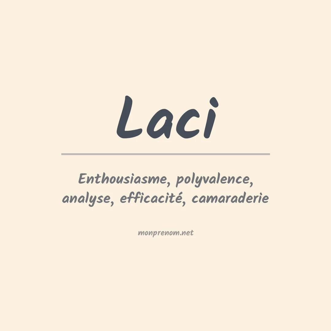 Signification du prénom Laci