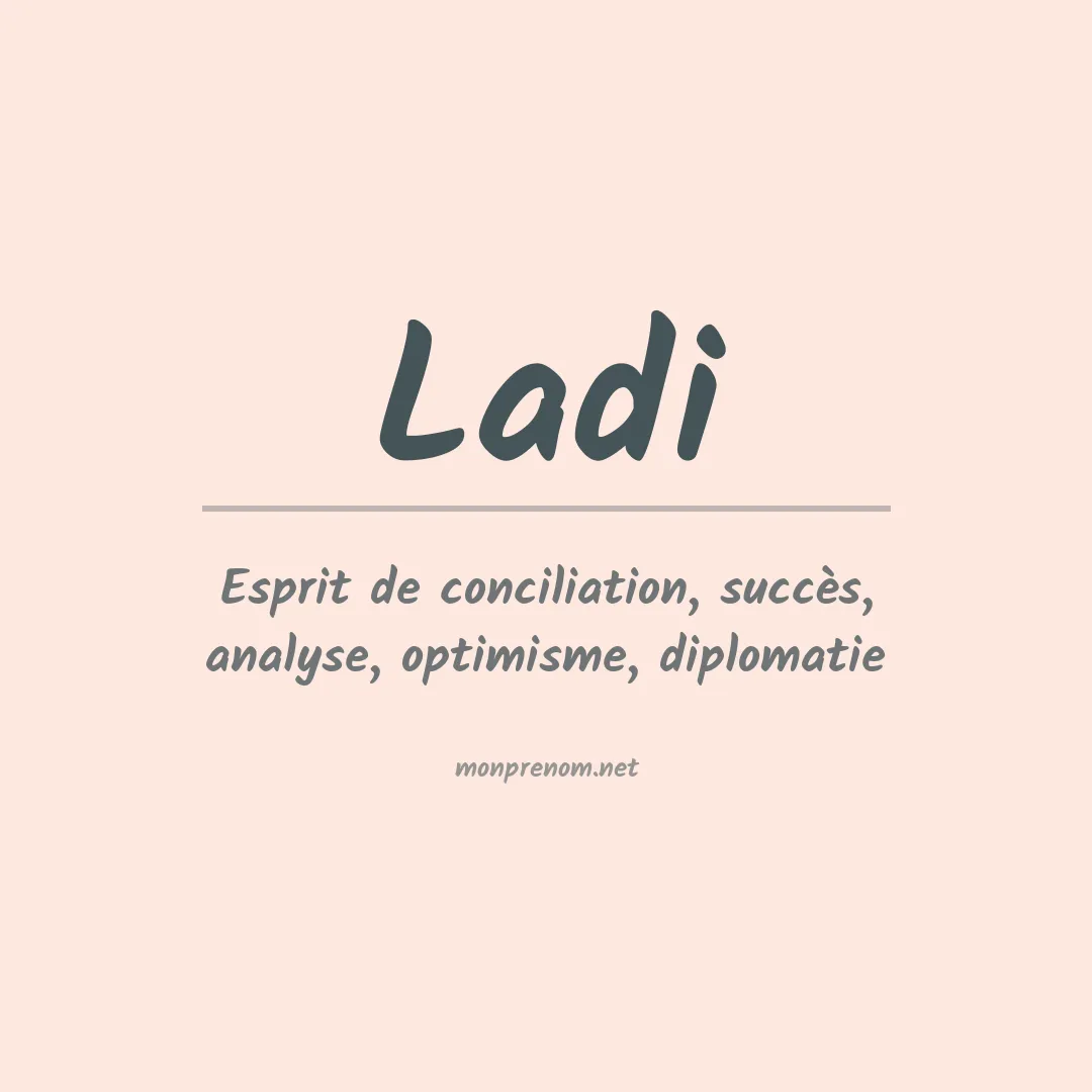 Prénom Ladi
