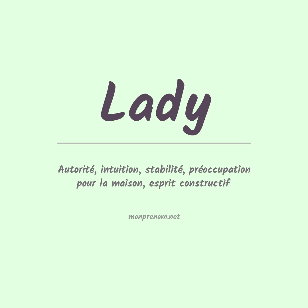 Prénom Lady